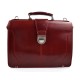 Borsa medico pelle doctor bag rosso a mano con manico e tracolla pelle