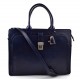 Sac cartable cuir serviette a main cuir bandoulière homme femme messenger sac de travail sac cartable bleu