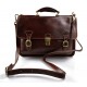 Briefcase leather office bag backpack shoulder bag conference bag mens business brown