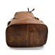 Mochila de piel vintage mochila piel lavada mochila marrón