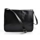 Leather messenger bag mens women leather bag leather shoulder bag black