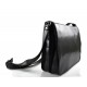 Leather messenger bag mens women leather bag leather shoulder bag black