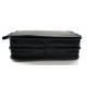 Bandoulière en cuir sac en cuir sac homme messenger sac d'épaule noir
