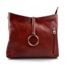 Leather ladies handbag shoulder bag luxury bag women handbag made in Italy women handbag red