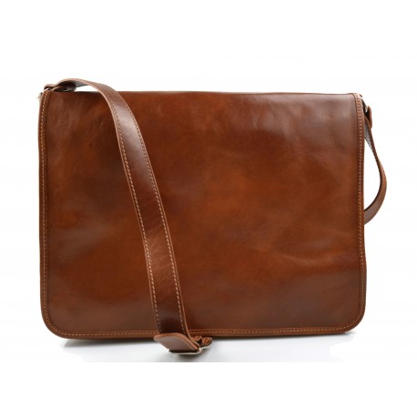Bolso messenger de piel bolso de hombre piel bolso de mujer miel