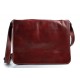 Leder herren aktentasche messenger ledertasche rot