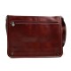 Leder herren aktentasche messenger ledertasche rot