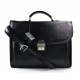Bolso de cuero messenger maletin de cuero carpeta de piel negro