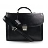 Sac à main en cuir bandoulière sac homme femme messenger noir