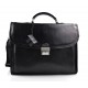 Bolso de cuero messenger maletin de cuero carpeta de piel negro