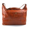 Leather dufflebag XXXL weekender honey mens ladies travel duffel gym bag luggage