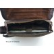 Genuine italian leather shoulderbag notebook messenger bag ipad laptop ladies men dark brown