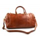 Mens leather duffle bag honey shoulder bag travel bag luggage weekender carryon cabin bag