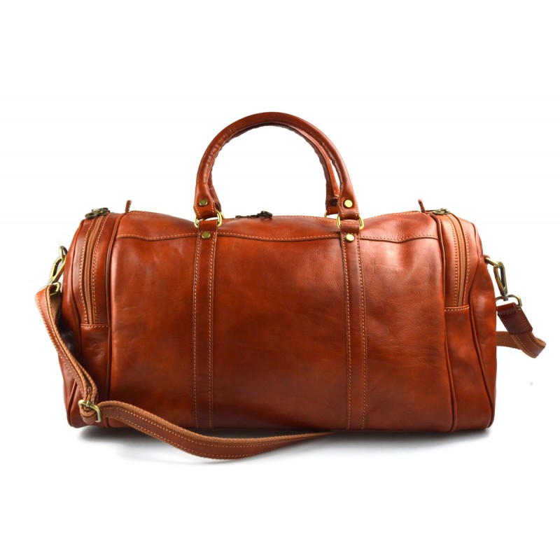 big leather duffle bolsa