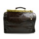 Bolso de cuero bolso de viaje doctor bag bolso doctor en piel bolso mujer hombre marron oscuro