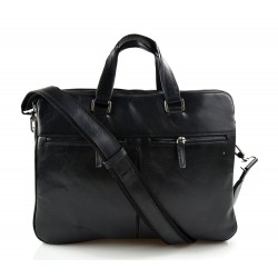 Carpeta de cuero bolso tableta piel laptop bolso notebook ipad negro
