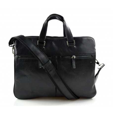 Carpeta de cuero bolso tableta piel laptop bolso notebook ipad negro