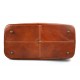 Leather duffle bag genuine leather shoulder bag honey
