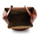 Leather duffle bag genuine leather shoulder bag honey