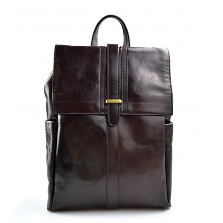 Zaino testa moro grande in pelle vitello uomo donna