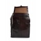 Rucksack leder rucksack damen herren reisetasche dunkelbraun