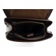 Leather brown backpack genuine leather travel bag dark brown