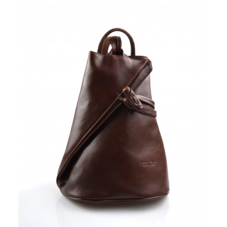 Luxury leather backpack travel bag weekender sports bag gym bag leather shoulder bag brown