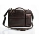 Carpeta de cuero bolso cartera de cuero bolso de hombre bolso de mujer bolso de piel marron oscuro
