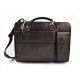 Carpeta de cuero bolso cartera de cuero bolso de hombre bolso de mujer bolso de piel marron oscuro