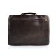 Carpeta de cuero bolso cartera de cuero bolso de hombre bolso de mujer bolso de piel marron oscuro