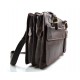 Carpeta de cuero bolso cartera de cuero bolso de hombre bolso de mujer bolso de piel marron oscuro