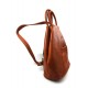 Leather backpack ladies mens leather travel bag weekender sports bag honey