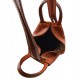 Leather backpack ladies mens leather travel bag weekender sports bag honey