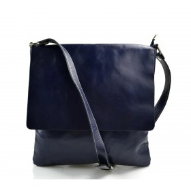 Bandoulière en cuir sac bleu homme messenger sac d'épaule cuir