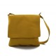 Bandoulière en cuir sac jaune homme messenger sac d'épaule cuir