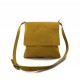 Bandoulière en cuir sac jaune homme messenger sac d'épaule cuir