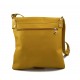 Bandoulière en cuir sac jaune homme messenger sac d'épaule cuir
