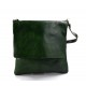Shoulder bag for men leather green leather crossbody bag leather