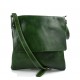 Shoulder bag for men leather green leather crossbody bag leather