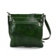 Shoulder bag for men leather green leather crossbody bag leather