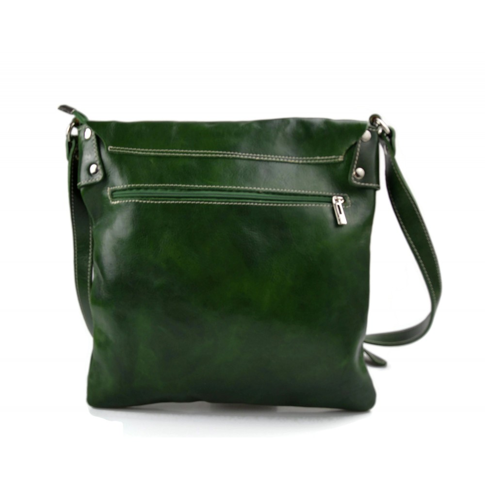 Modamoda De - Ital. Shoulder Bag Leather Shoulder Bag, Black