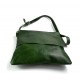 Shoulder bag for men leather green leather crossbody bag leather