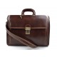 Bolso maletin de cuero bolso messenger de piel marròn