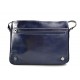 Leder messenger umhängetasche kuriertasche schultertasche messenger ledertasche leder blau