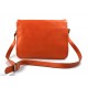 Bolso messenger de piel bandolera de cuero bolso de hombre piel bolso de espalda orange