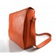 Mens leather bag shoulder bag genuine leather messenger orange business document bag