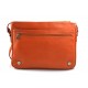 Sac messenger cuir homme cuir sac d'épaule bandoulière sac postier messenger orange