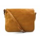 Bolso messenger de piel bandolera de cuero bolso de hombre piel bolso de espalda amarillo