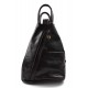 Leather backpack ladies mens leather travel bag weekender sports bag dark brown