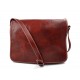 Mens leather bag shoulder bag genuine leather messenger red business document bag